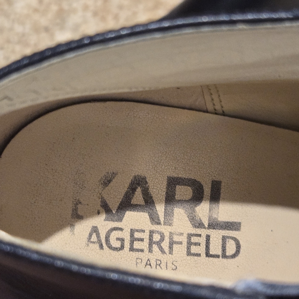 Karl Lagerfeld 'Susie' Smooth Leather Bootie Sz 10 - Picture 6 of 12